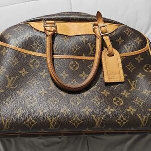 Louis Vuitton Brown and Tan Monogram Bag